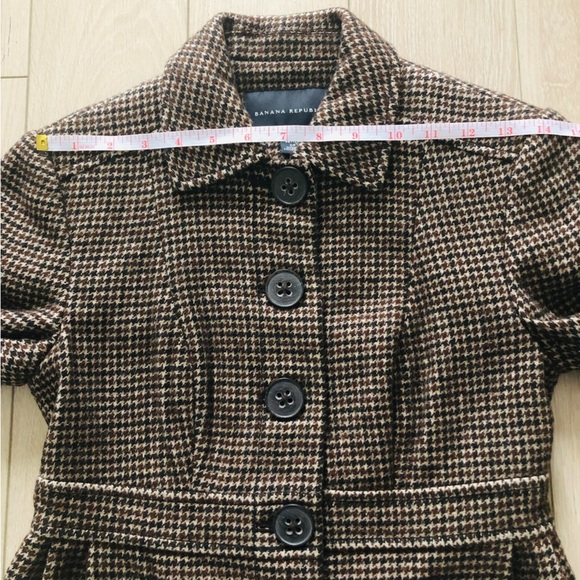 Banana Republic Wool Blend Houndstooth Jacket - Picture 2 of 11